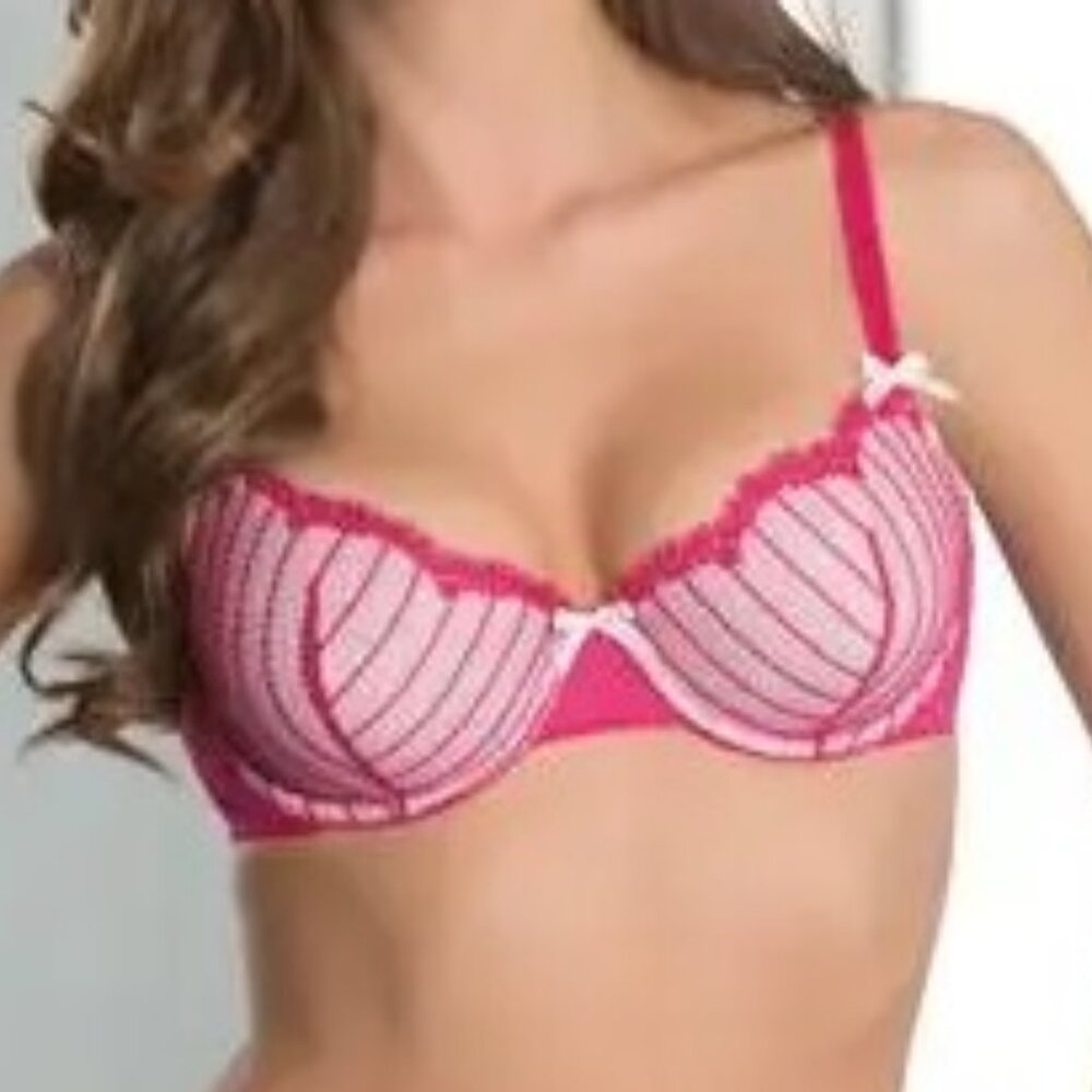 Affinitas by G. Grace Sheer Lace Underwire Bra